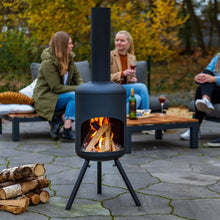 Lade das Bild in den Galerie-Viewer, Redfire Tuinhaard Fuego Klein Zwart
